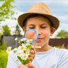 Elcoho 30 Pack Plastic Magnifying Glasses Colorful Magnifying Glasses Party Favors with a Storage Bag, 5 Colors