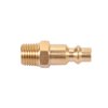 Brass 1/4-Inch NPT Male Industrial Air Hose Quick Connect Adapter,Air Coupler and Plug Kit,Air Compressor Fittings 10pcs (Male NPT)