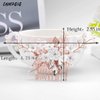 Campsis Wedding Bridal Hair Comb Rhinestone Pearl Hair Combs Flower Leaf Tiara Hair Accessory for Women Bride Brideamid Prom Party (Rose gold)