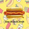 6PCS Hot Dog Balloon Food Themed Balloons, Hot Dog Decorations Balloons for Birthday, Baby Shower, Carnival, Fast Food Snacks BBQ Party Decorations