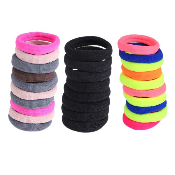 Leadigol 100 PCS Hair Ties, Kids Hair Ties, Soft Hairband Multicolor Hair Bands Hair Elastics Ponytail Holders for Kids Girls Women