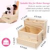 Urbuti Nail Drill Bits Holder, Wooden 10 Holes Nail Drill Machine Holder Display Storage Box, Durable Nail Art Polishing Grinding Drill Bit Organizer for Home Use or Nail Salon