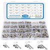 700Pcs Nuts and Bolts Assortment Kit,#4-40#6-32#8-32#10-24Phillips Pan Head Screws,Hardware Machine Stainless Steel Bolt Nut Washer Set,Screws and Bolts,Washers