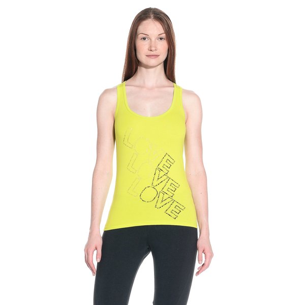 Zumba Women's Love X3 Racer Back Top Green, Small