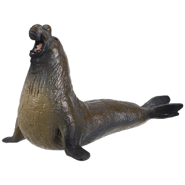 TOYANDONA Kids Elephant Seal Model Toy Realistic Sea Creature Figurines Model Sealife Toy Figures Kids Educational Toy (Light Brown)