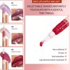 MIESCHER Glitter Lip Gloss Long Lasting Peal Shimmer Liquid Lipstick Diamond Lip Plumper Gloss Moisturizing Lip Balm Instant Shine Glossy Clear Glitter Lip Gloss Oil Non Sticky Lips Makeup(5#FLECHAZO