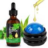Jamaican Black Castor Oil,Body Massage Castor Oil for Relaxation,Cold-Pressed Castor Oil to Support Fuller-Looking, Skin Care Organic Castor Oil Massage Roller Ball 60ml