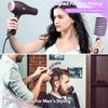 Hair Brush, Boar Bristle Hair Brushes for Women Men kids, Curved Vented Styling Hairbrush Faster Blow Drying, Paddle Detangler Brush for Wet Dry Curly Thick Hair Smoothing Massaging Detangling(Purple)