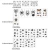 CARGEN Halloween Spider Face Temporary Tattoos - 141 Patterns 20 Sheets Halloween Realistic 3D Spiders Web Skull Halloween Temporary Tattoos Stickers Costumes for Women Men Adult Kids Party Supplies