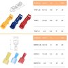 QOOSIKICC 120 Pcs T-Tap Wire Connectors, Quick Splice Electrical Wire Terminals Connectors, T Taps Self-Stripping Insulated Male Quick Disconnects Spade Terminals Kit for Wiring Automotive
