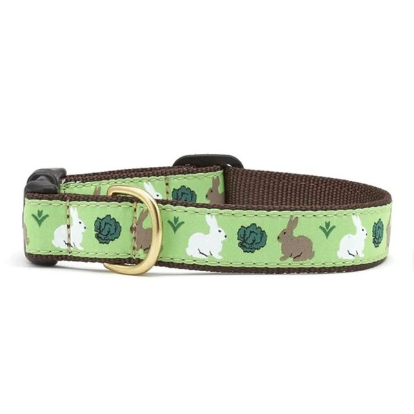 Up Country Garden Rabbit Pattern (Garden Rabbit Dog Collar, Medium (12 to 18 Inches) 1 Inch Wide Width)