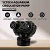 YCTECH Aquarium Wave Maker Pump: 8W 1600GPH 360°Adjustable Power Head Fish Tank Circulation Pump with Magnet Suction Base for Freshwater | Saltwater