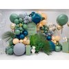 KALOR 18 Inch Bean Green Balloons, 10 Pcs Matte Latex Balloons Big Round Balloons for Wedding, Baby Shower, Birthday Party and Event Decoration