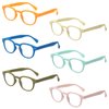 Kerecsen Reading Glasses 6 Pack Great Value Quality Readers Spring Hinge Color Glasses (6 Pairs MIx Color, 1.50)