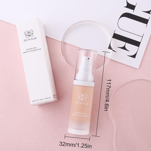 Arousar Liquid Foundation Makeup, Improves Uneven Skin Tone, Lightweight and Flawless Coverage for Hours 2# LIGHT