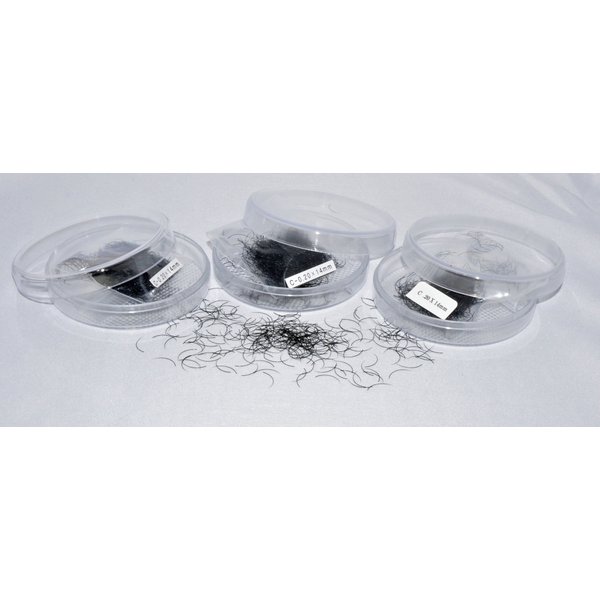 Combo deal of B curl .25mm x 10mm, 12mm, 14mm Eyelash Extension Loose Individual Glossy Lashes