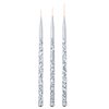 Tbestmax Professional Fine Nail Art Liner Brush UV Gel Painting Acrylic Nail Brushes Striping Brushes for Short Strokes, Details, Blending, Elongated Lines 3 pcs