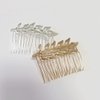 Samlbale 2 pcs Wedding Hair Comb Gold Leaf Hair Combs for Women Accessories,Bride Wedding Hair Accessories for Women and Girls