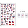 8 Sheets 4th of July Nail Stickers American Flag Independence Day Nail Art Stickers 3D Self-Adhesive Acrylic Nail Art Star Eagle Butterfly Nail Decals for Women Girls DIY Manicure Decoration