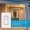 Lutron Claro Smart Switch for Caseta Smart Lighting, for On/Off Control of Lights or Fans | Includes Wire Label Stickers | Neutral Wire Required | DVRF-5NSS-WH-R-3 | White (3-Pack)