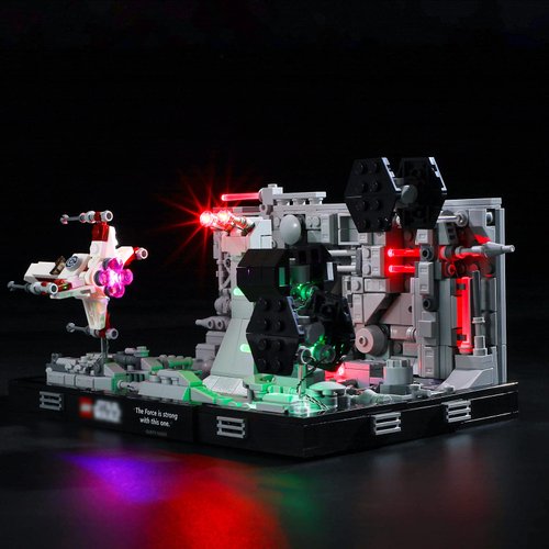 BRIKSMAX Light for Lego Death-Star-Trench-Run-Diorama 75329 - Led Lighting Kit Compatible with Lego Star Wars 75329 - Not Include The Lego Set