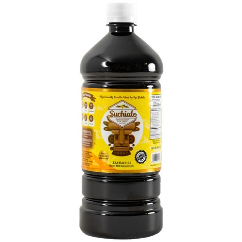 Suchiate Pure Vanilla 33.8oz (1 Liter) | Mexican Vanilla for Baking and Desserts | Made with Real Vanilla Bean | Vainilla Mexicana