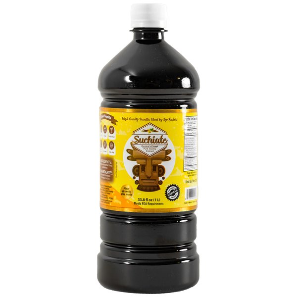 Suchiate Pure Vanilla 33.8oz (1 Liter) | Mexican Vanilla for Baking and Desserts | Made with Real Vanilla Bean | Vainilla Mexicana