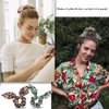 NODG 12 Pieces Hair Scrunchies for Women Rabbit Bunny Ear Hair Bands Elastic Scrunchy Bow knot Scrunchies Elastic Hair Ties Ponytail Holder for Girls Women