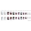 Halloween Press on Nails Short Square Fake Nails Scream Ghost Face Acrylic Nails Pink Blood Drop False Nails Bat Design Artificial Nails Full Cover Stick on Nails Glossy Glue on Nails for Women 24pcs