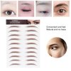 Eyebrow Transfers, Eyebrow Tattoo Sticker Eyebrow Transfer Sticker for Women,Eyebrows Tattoo Stickers Waterproof Long Lasting False Tattoos Peel Off Instant Eyebrow for Women Girls Makeup(BROWN-06)