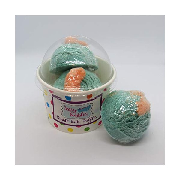 Cucumber/Melon Bubble Bath Truffles, 3 pack by Sassy Bubbles