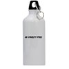 Knick Knack Gifts Go Cruelty-Free - 20oz Stainless Steel Water Bottle with Carabiner, White