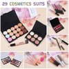 Pomcral All In On Makeup Kit Makeup Set For Teens, Women, Girl and Beginners Includes Eyeshadow Concealer Palette Lip Gloss Set Lipstick Eye Pencil Makeup Brushes