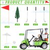 Moxweyeni 21 Pieces Golf Cake Toppers Golf Cake Decorations Golf Birthday Cake Toppers Mini Golf Cart Toy for Sport Themed Birthday Party Supplies