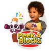 Mega Bloks Peek A Blocks Panda Slide with Big Building Blocks, Building Toys for Toddlers (14 Pieces)