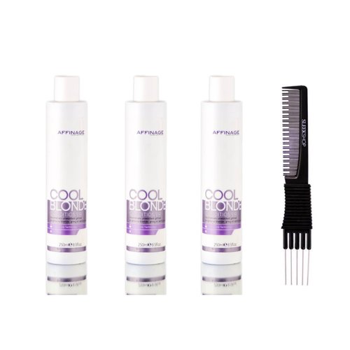 yper Affinage Cool Blonde Conditioner (8.5 oz) with Teasing Comb Pack 3