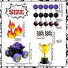 Purple Monster Truck Cake Topper Monster Truck Cupcake Toppers For Monster Truck Party Decorations Monster Truck Birthday Decorations