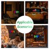 Double Row Programmable LED Sign,Scrolling Bright Advertising LED Signs, Bluetooth App Control Flexible USB 5V LED Matrix Panel,Custom Text Pattern Animation LED Display for Window Store 10.6''x4.7''