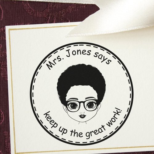 Customizable Emoji Motivational Stamp - Personalized Teaching Aid for Religious Education Teachers, Pre-Inked and Reusable - Ideal for Classroom Motivation and Personalized Feedback