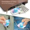 Nipichsha Pill Box, Small Pill Case for Purse & Pocket, Cute Medicine Organizer Travel Pillbox, Portable Pill Container Holder to Hold Vitamins, Medication, Fish Oil and Supplements, Colorful Marble