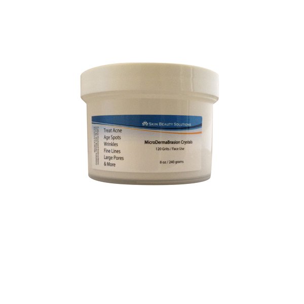 100% Pure Micro Crystals- 8oz / 240 grams for BODY -90 grits, Pure White Micro Derma Brasion Aluminum Oxide Crystals