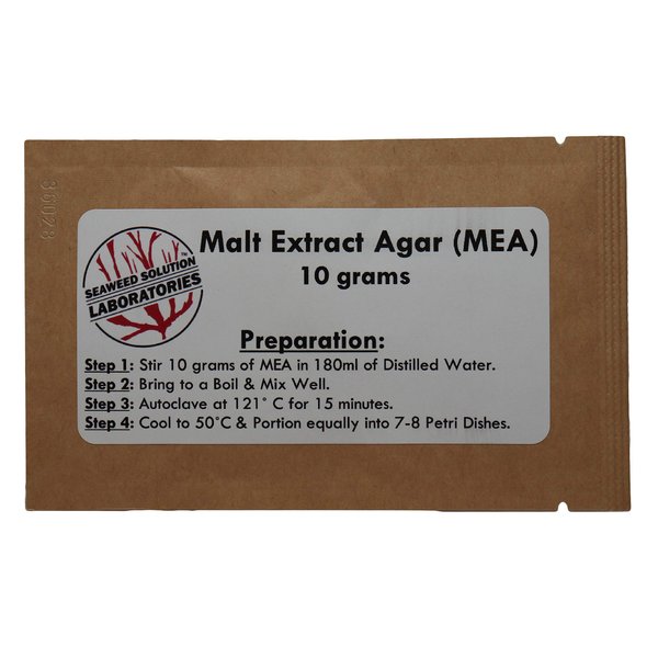 Malt Extract Agar MEA 10 Grams - Grow Mushrooms