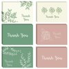 Best Paper Greetings 48 Pack Thank You Cards with Envelopes Bulk for Weddings, Baby Showers, Business, Graduation - 6 Floral Designs (Pink & Sage Green, 4x6 In)