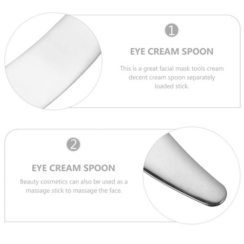 Stainless Steel Spoon Facial Cream Spatula Facial Cream Spoon Makeup Supply Spatula Makeup Tools face Cream Scoops Cream applicator Spatula Truly Beauty Remover Miss Mix