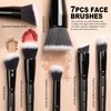 Raffaello Makeup Brushes 15Pcs Makeup Brush Set Premium Synthetic Powder Foundation Contour Blush Concealer Eye Shadow Blending Liner Make Up Brush Kit