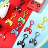 Jadive 48 Pcs Video Game Party Favors Game Controller Keychains Gamer Birthday Party Supplies Video Game Pendant Ornament for Christmas Kid Boy Girl Gift Souvenir Reward Goodie Bag Fillers, 6 Colors