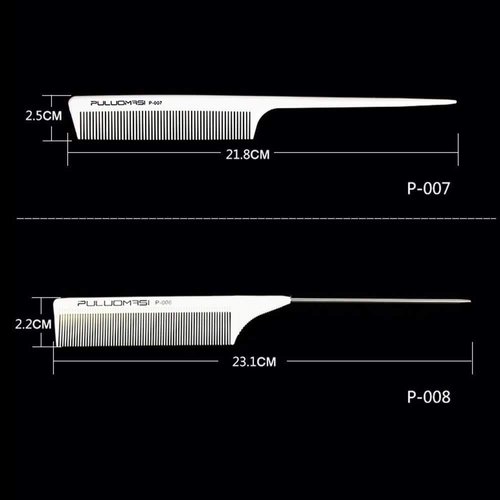 AXEMOORE Professional Hairdresser Comb Set,8 Pack Heat-Resistant and Anti-Static Comb for General Styling Grooming,Fine and Wide Tooth Hair Barber Comb,Rat Tail Comb