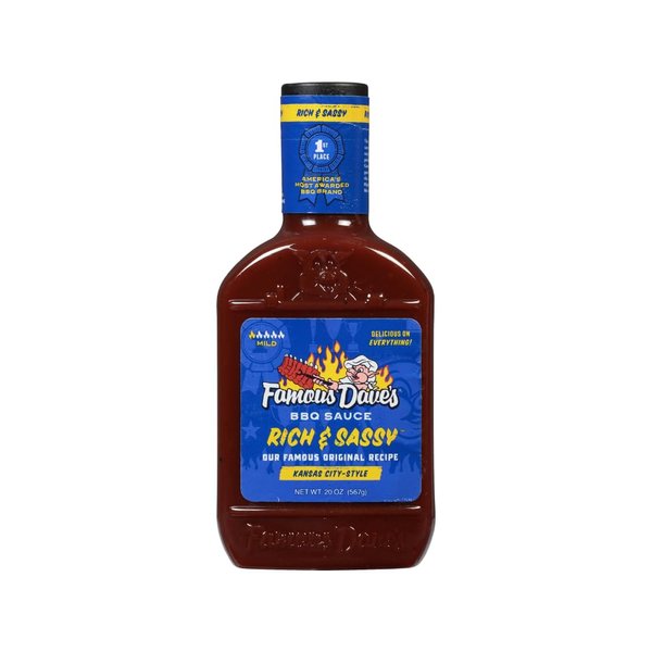 Famous Dave's - 1 pck, Rich & Sassy BBQ Sauce (20 oz.)