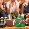 10PCS Football Party Decorations Football Table Centerpiece Football Honeycomb Centerpieces Table Toppers for Football Birthday Party Football Gameday Tailgate Party Supplies