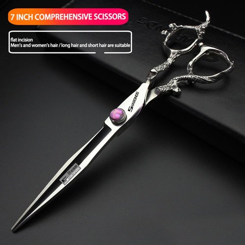 6/7/9 inch Professional Hair Cutting Thinning Scissors Barber Shears Hairdressing Salon Set (7 inch flat)